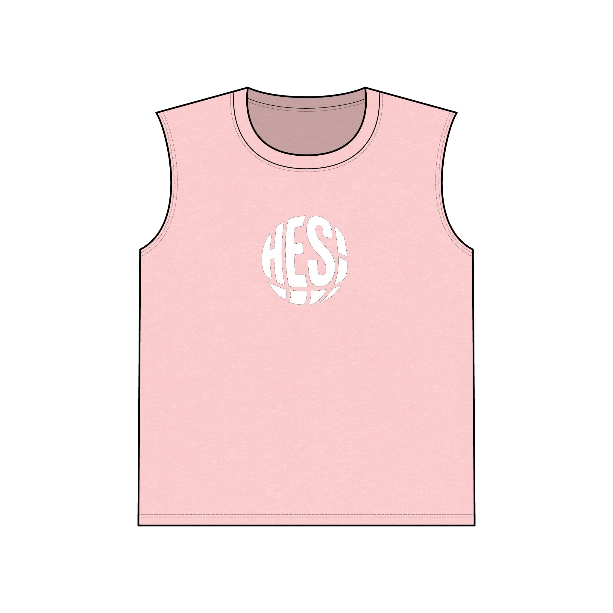 HES! Basketball Logo Muscle Tank