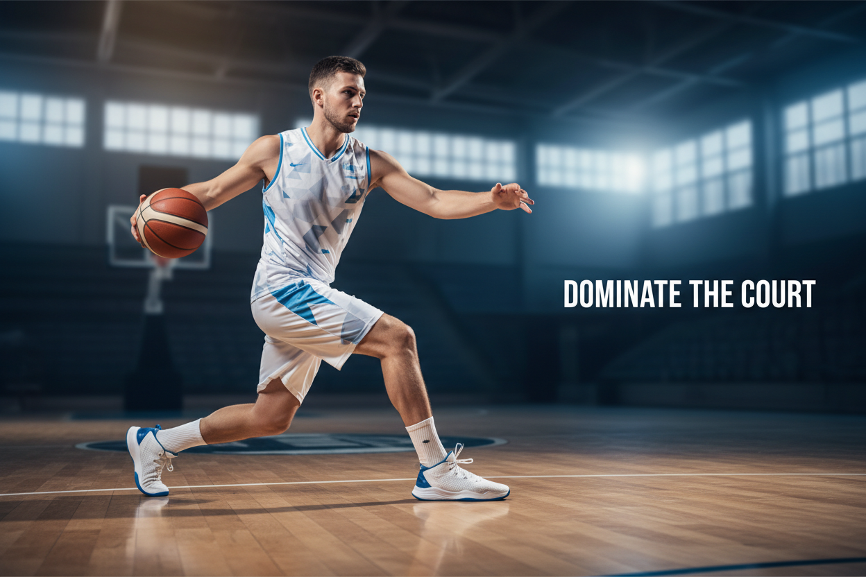 Basketball player hero image